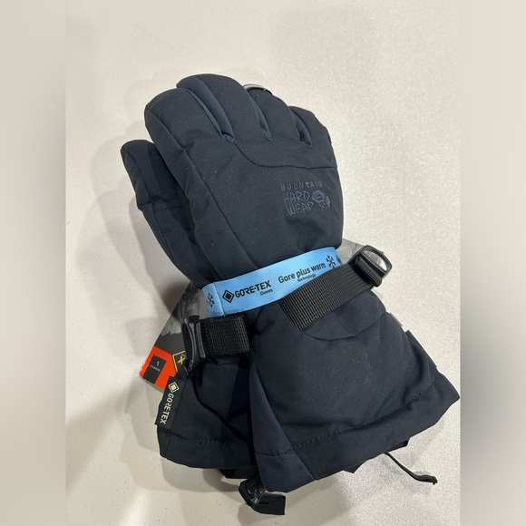Mountain Hardwear Women's Large FireFall/2 Gore-Tex Gloves Black Ski Snow NWT - Picture 1 of 8